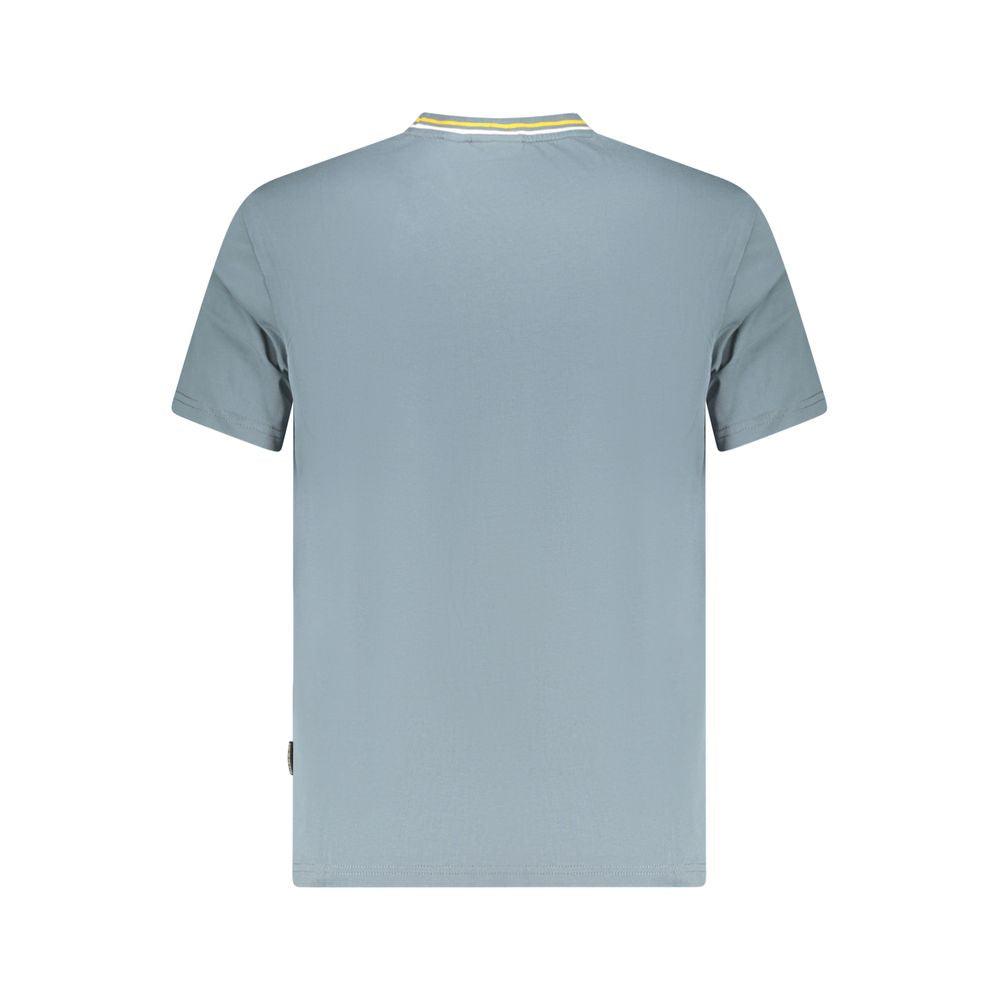 T-Shirt by Napapijri for men in organic cotton brown & gray showcases a fashionable silhouette, elegantly detailed with a fashionable and for a sophisticated, high-fashion look.