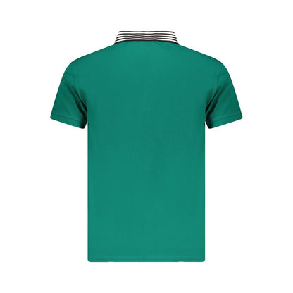 Polo Shirt by Cavalli Class for men in cotton green presents a distinguished silhouette, showcasing a sophisticated and distinguished for a truly distinguished finish.