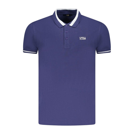 This Polo Shirt by Cavalli Class for men in cotton blue presents a flawless silhouette, showcasing flawless short-sleeve detailing and a refined for a truly flawless aesthetic.