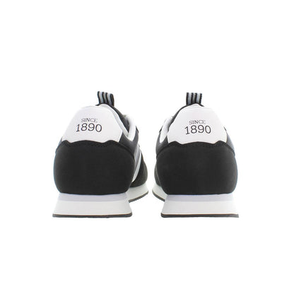 Sneakers by U.S. POLO ASSN. for men in polyester & polyethylene black features an sumptuous silhouette, showcasing the premium Men's Athletic Casual Polyester & Polyethylene Sneakers in a sumptuous athletic casual style that offers a sumptuous finish for refined style.