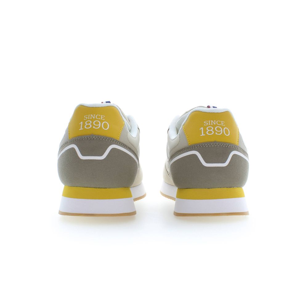 Athletic Sneakers U.S. POLO ASSN. men polyester & polyurethane beige featuring a avant-garde Men's Athletic Polyester & Polyurethane Sneakers design with a avant-garde athletic style for a refined finish.