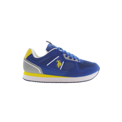 Sneakers by U.S. POLO ASSN. for men in polyester & polyethylene blue features an sumptuous silhouette, showcasing the premium Men's Casual Polyester & Polyethylene Sneakers in a sumptuous casual style that offers a sumptuous finish for refined style.
