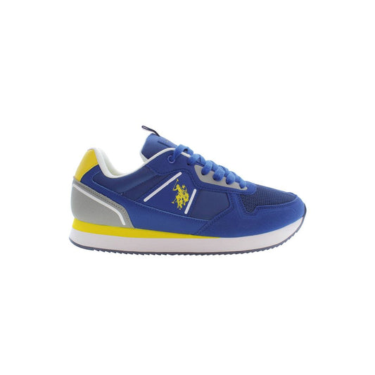 Sneakers by U.S. POLO ASSN. for men in polyester & polyethylene blue features an sumptuous silhouette, showcasing the premium Men's Casual Polyester & Polyethylene Sneakers in a sumptuous casual style that offers a sumptuous finish for refined style.