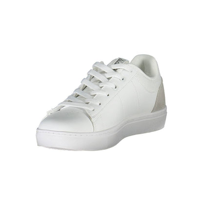 Sneakers by Napapijri for women in polyester polyethylene leather white features an opulent silhouette from the Women's Fashion Polyester Polyethylene Leather Sneakers collection, showcasing a signature fashion style with an opulent finish.