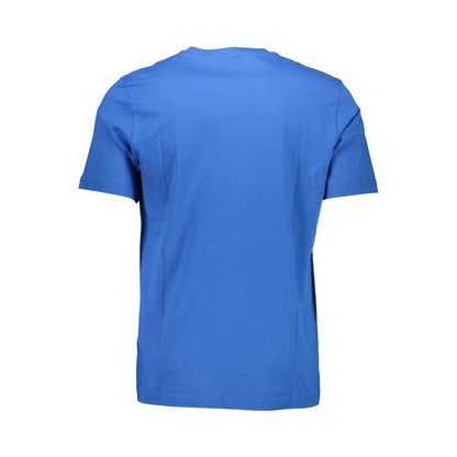 T-Shirt by Diesel for men in cotton blue & print features a plush silhouette, showcasing a sophisticated and for a truly plush finish.