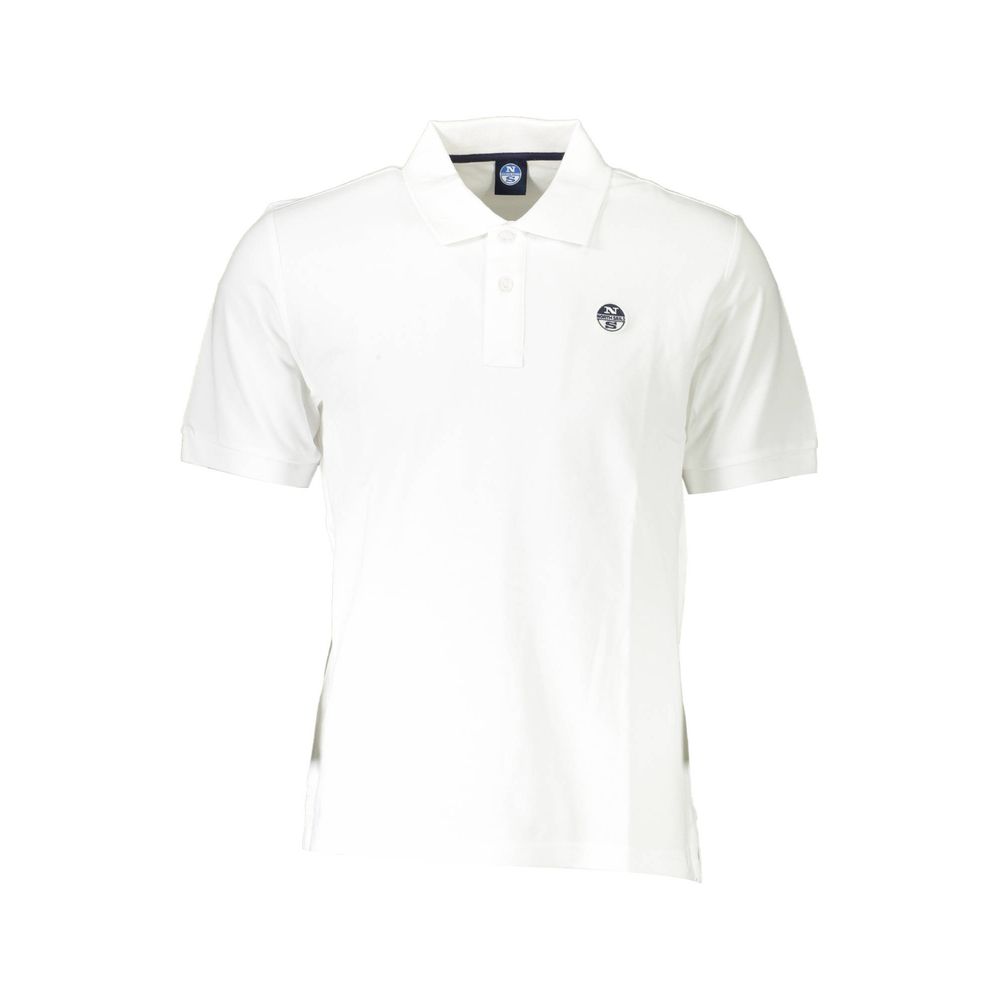 This Polo Shirt by North Sails for men in cotton canvas white presents a flawless silhouette, showcasing flawless short-sleeve detailing and a refined for a truly flawless aesthetic.