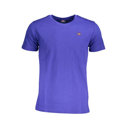 T-Shirt by Norway 1963 for men in cotton blue showcases a unassuming silhouette, artfully detailed with a refined crew neckline and unassuming for a sophisticated, contemporary look.
