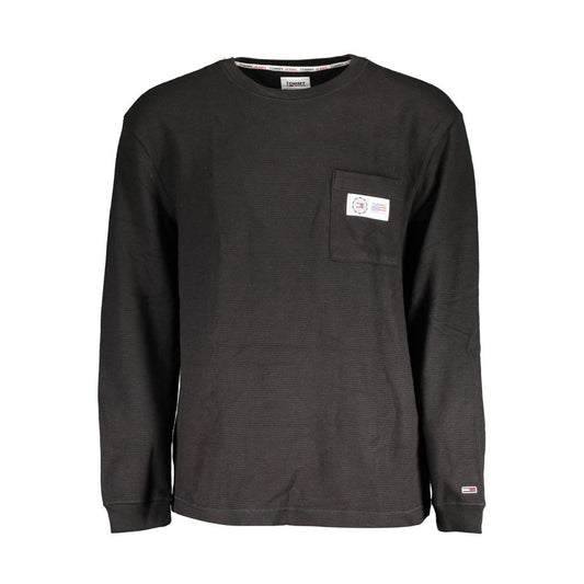 Tommy Hilfiger The Blend Men's Crew Neck Cotton Polyester Sweater - Black Signature