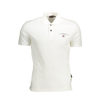 Polo Shirt by Napapijri for men in cotton white features a eye catching silhouette, showcasing a refined and for a eye catching finish.