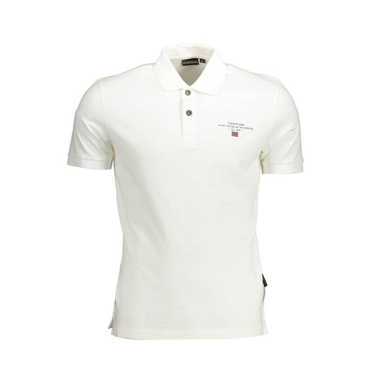 Polo Shirt by Napapijri for men in cotton white features a eye catching silhouette, showcasing a refined and for a eye catching finish.