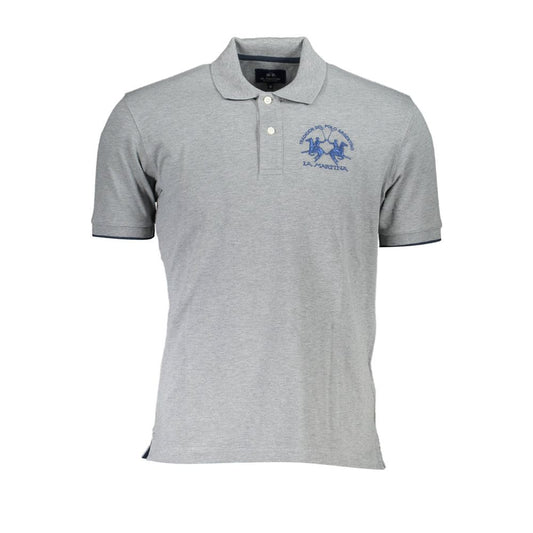 This Polo Shirt by La Martina for men in stretch cotton brown & gray presents a flawless silhouette, showcasing flawless detailing and a refined for a truly flawless aesthetic.