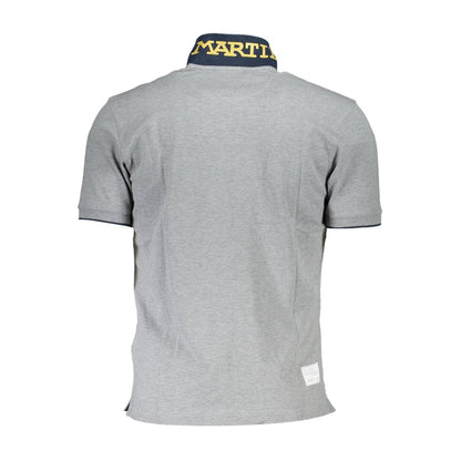 Polo Shirt by La Martina for men in stretch cotton brown & gray presents a sleek silhouette, featuring a refined and for a sleek finish.