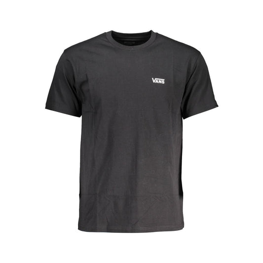 T-Shirt by Vans for men in cotton black & print showcases a chic silhouette, artfully detailed with a chic crew neckline and short-sleeve for a chic finish.
