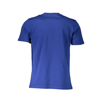T-Shirt by North Sails for men in cotton blue & print showcases a fashionable silhouette, elegantly detailed with a fashionable and crew neckline for a sophisticated, high-fashion look.