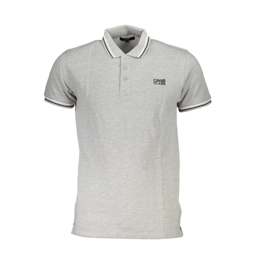 This Polo Shirt by Cavalli Class for men in cotton brown, gray & print presents a flawless silhouette, showcasing flawless detailing and a refined for a truly flawless aesthetic.