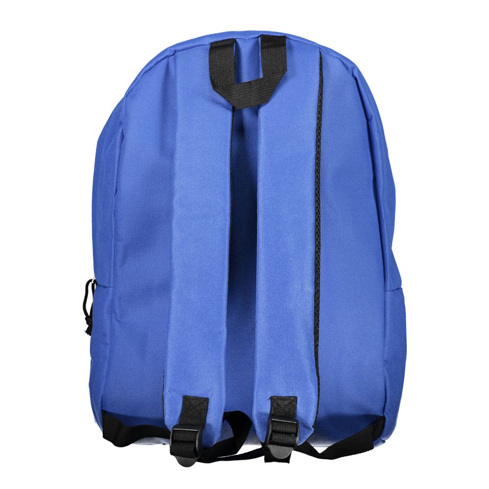 Backpack by Norway 1963 for men in polyester blue features a stately Explorer Polyester Backpack design, showcasing a secure zipper, ample external-pockets, and versatile backpack-strap, adjustable-strap & handle for a stately finish.