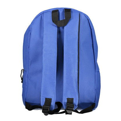 Backpack by Norway 1963 for men in polyester blue features a stately Explorer Polyester Backpack design, showcasing a secure zipper, ample external-pockets, and versatile backpack-strap, adjustable-strap & handle for a stately finish.