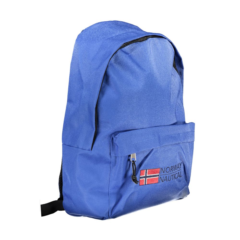 Backpack by Norway 1963 for men in polyester blue features an stately silhouette from the Explorer Polyester Backpack range, with a secure zipper, ample external-pockets, and versatile backpack-strap, adjustable-strap & handle.