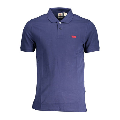 Polo Shirt by Levi's for men in cotton blue showcases a enviable silhouette, featuring a refined and short-sleeve for a enviable finish.