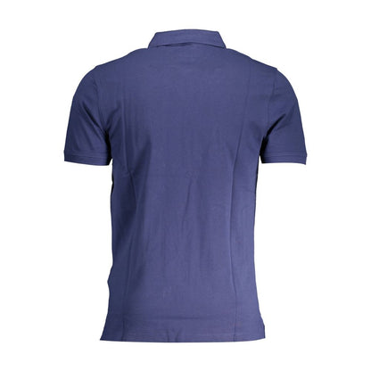 Polo Shirt by Levi's for men in cotton blue presents a sleek silhouette, featuring a refined and for a sleek finish.