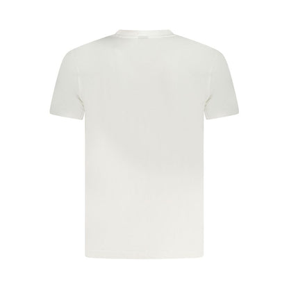 T-Shirt by Armata Di Mare for men in cotton canvas white features an edgy silhouette, meticulously detailed with a sophisticated and crew neckline for a truly edgy finish.