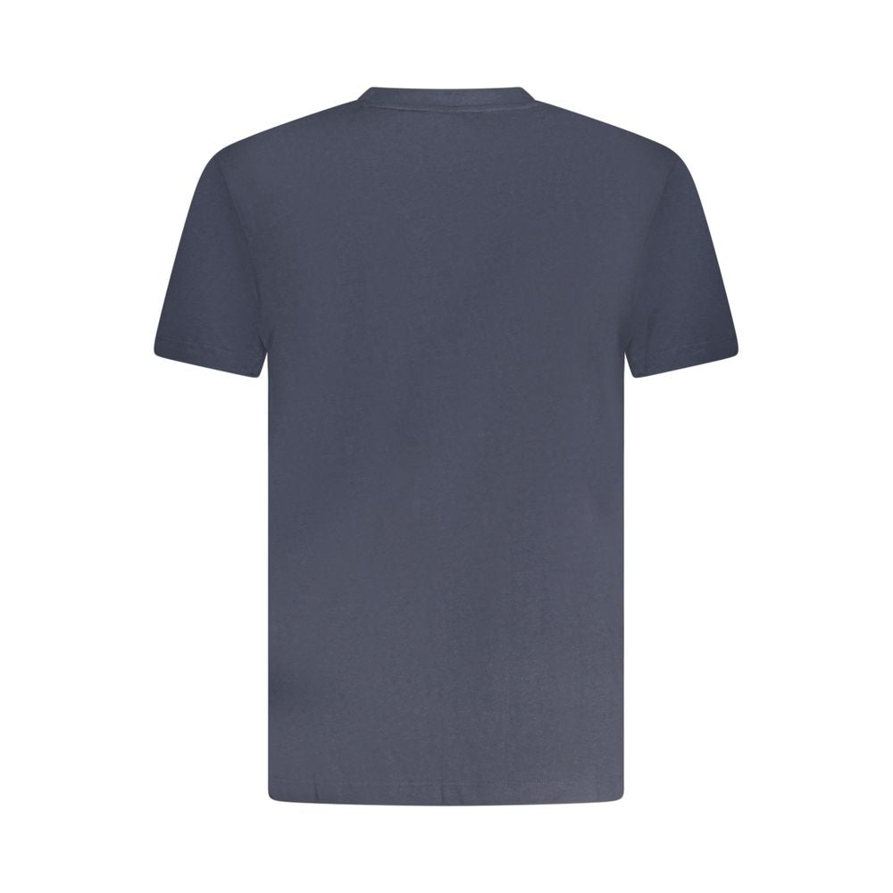 T-Shirt by Armata Di Mare for men in cotton blue & print features an edgy silhouette, meticulously detailed with a sophisticated and for a truly edgy finish.
