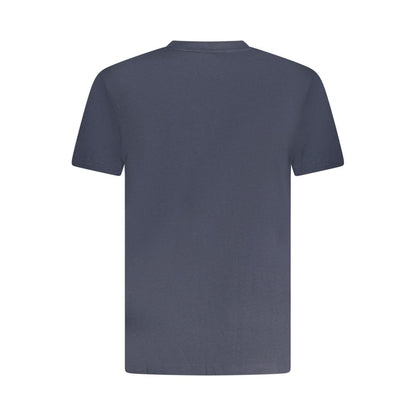 T-Shirt by Armata Di Mare for men in cotton blue & print features an edgy silhouette, meticulously detailed with a sophisticated and for a truly edgy finish.