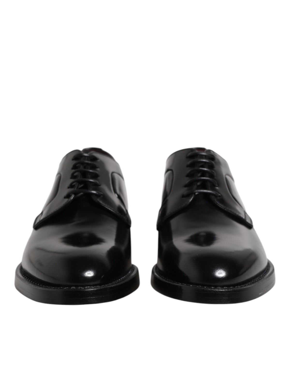 Dolce & Gabbana Men's Calf Leather Derby Lace-Up Shoes - Black