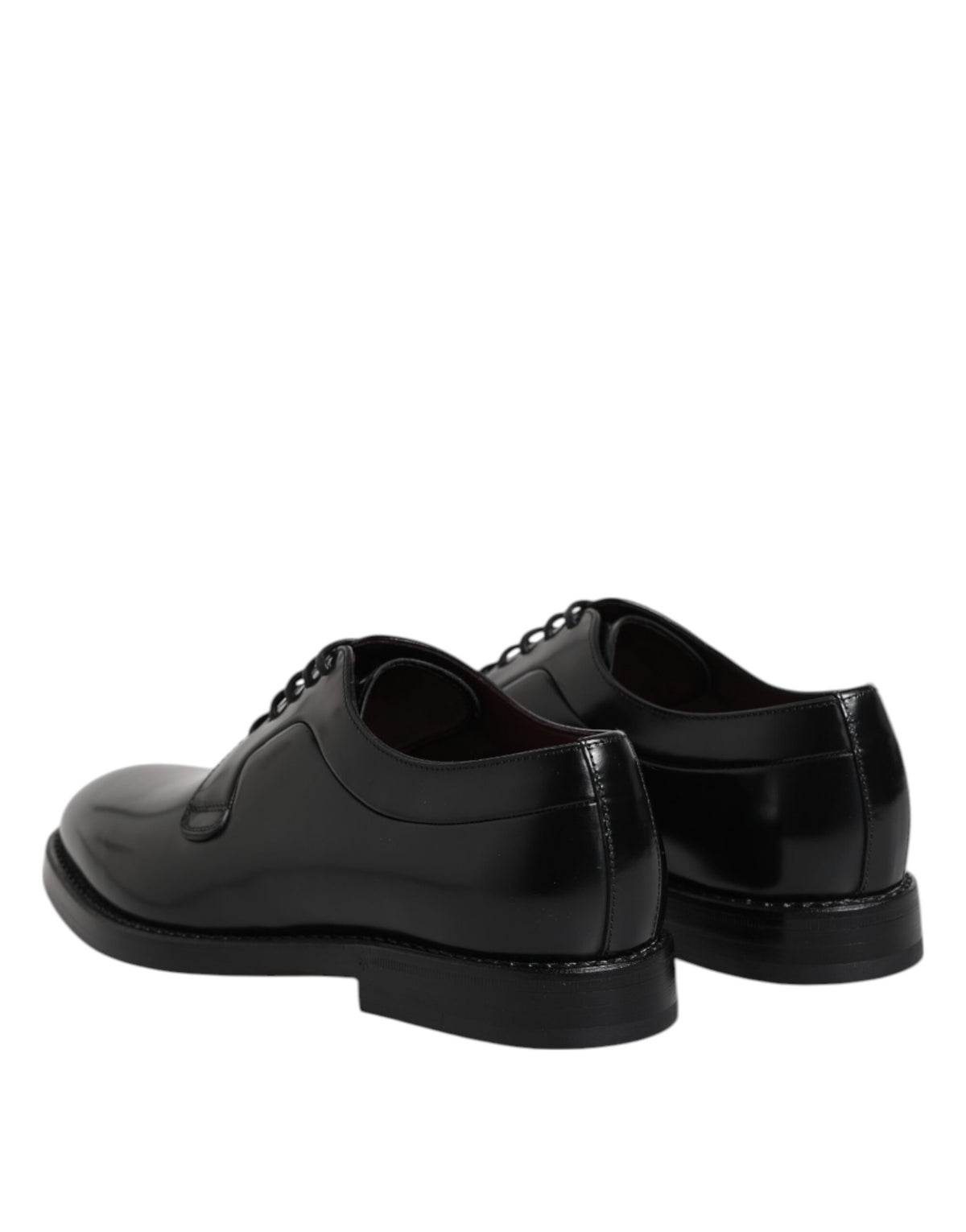 Dolce & Gabbana Men's Calf Leather Derby Lace-Up Shoes - Black