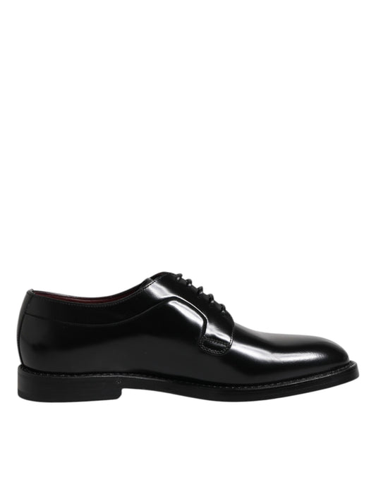 Dolce & Gabbana Men's Calf Leather Derby Lace-Up Shoes - Black