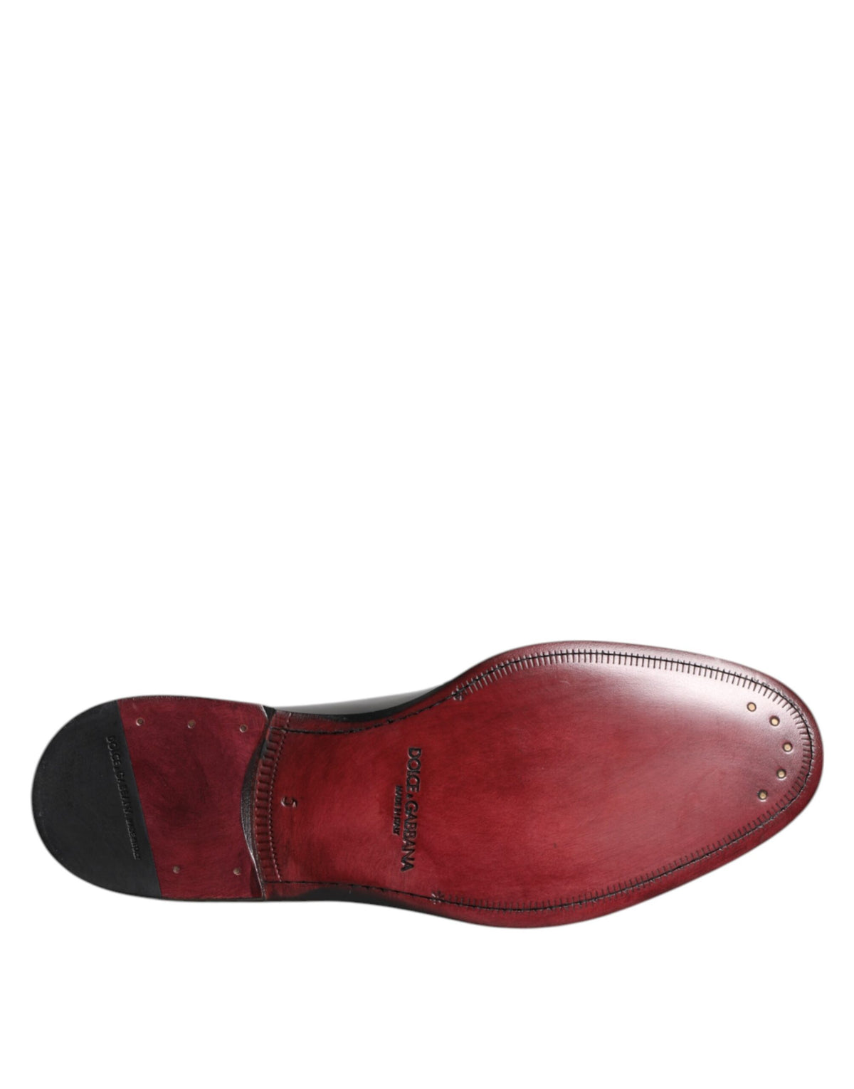 Dolce & Gabbana Men's Calf Leather Derby Lace-Up Shoes - Black