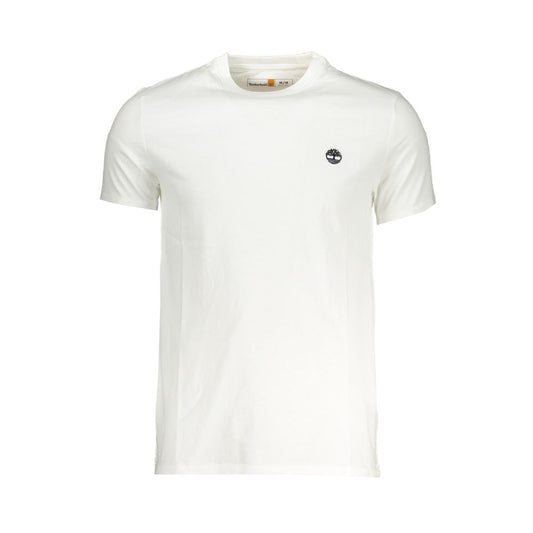 Timberland Men's Slim Short-Sleeve Crew Neck Cotton T-Shirt - White