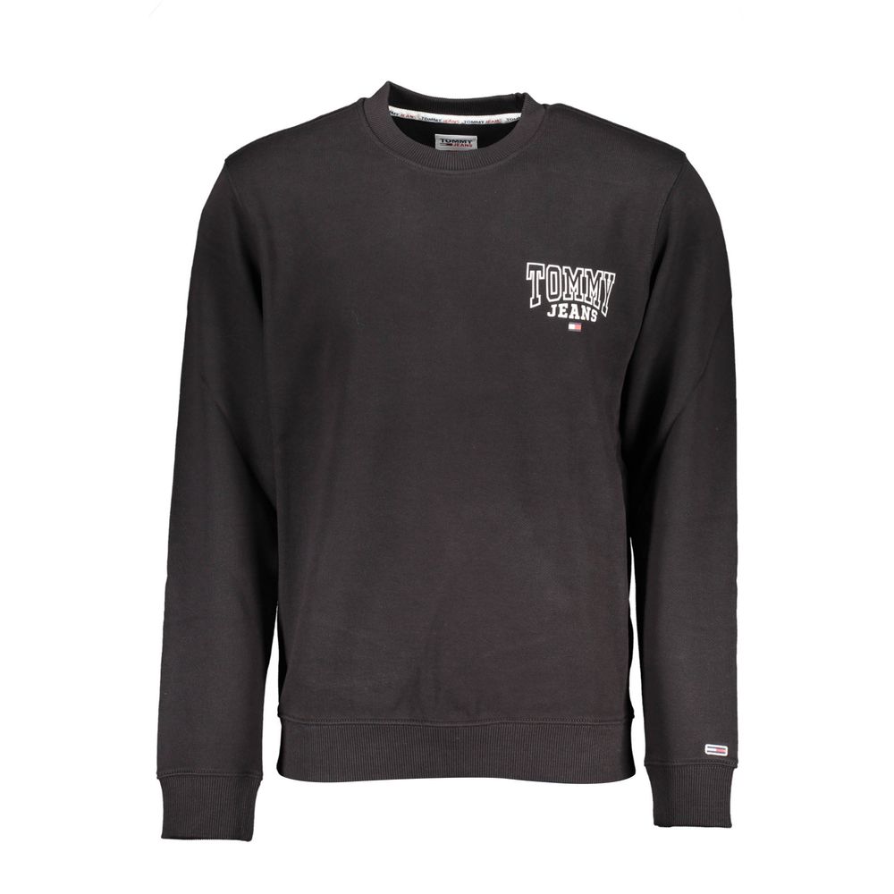 Sweatshirt Sweater by Tommy Hilfiger for men in cotton black showcases an masterful silhouette, artfully detailed with a masterful crew neckline and for a sophisticated, premium finish.