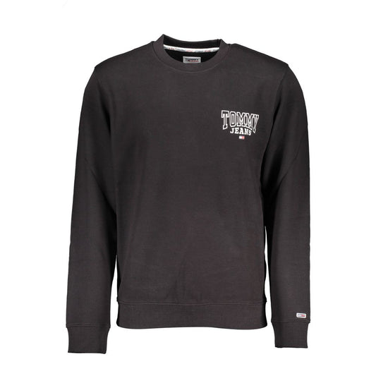 Sweatshirt Sweater by Tommy Hilfiger for men in cotton black showcases an masterful silhouette, artfully detailed with a masterful crew neckline and for a sophisticated, premium finish.