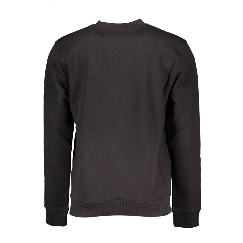 Sweatshirt Sweater by Tommy Hilfiger for men in cotton black features an tactile silhouette, showcasing a sophisticated and tactile for a refined finish.