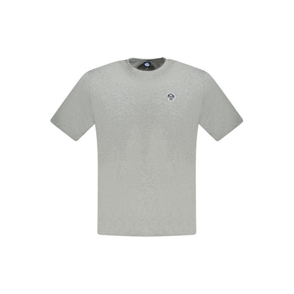 T-Shirt by North Sails for men in cotton brown & gray showcases a fashionable silhouette, elegantly detailed with a fashionable short-sleeve and crew neckline for a sophisticated, high-fashion look.
