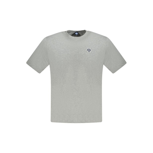 T-Shirt by North Sails for men in cotton brown & gray showcases a fashionable silhouette, elegantly detailed with a fashionable short-sleeve and crew neckline for a sophisticated, high-fashion look.
