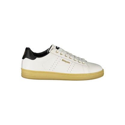 Sneakers by Blauer for men in polyester polyethylene leather black, white & print presents a sumptuous silhouette as Men's Fashion Polyester Polyethylene Leather Sneakers, expertly defined by a sumptuous fashion style for a sumptuous, high-fashion look.