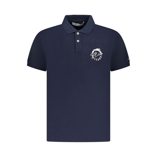 This Polo Shirt by Trussardi for men in cotton blue & print presents a flawless silhouette, showcasing flawless short-sleeve detailing and a refined for a truly flawless aesthetic.
