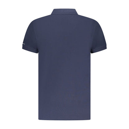 Polo Shirt by Trussardi for men in cotton blue & print showcases a sharp silhouette, detailed with a refined and sharp for a sophisticated finish.