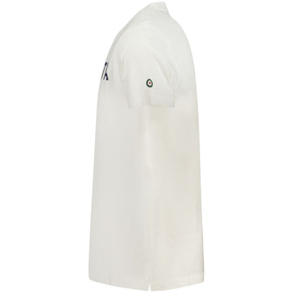 T-Shirt by Armata Di Mare for men in cotton white & print showcases a dramatic silhouette, elegantly detailed with a dramatic and for a truly dramatic finish.