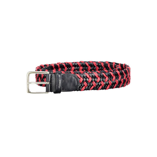 Belt by Gant for men in leather & cotton red features an artisanal finish, elegantly showcasing the signature style and artisanal craftsmanship of the Leather & Cotton Belt design.