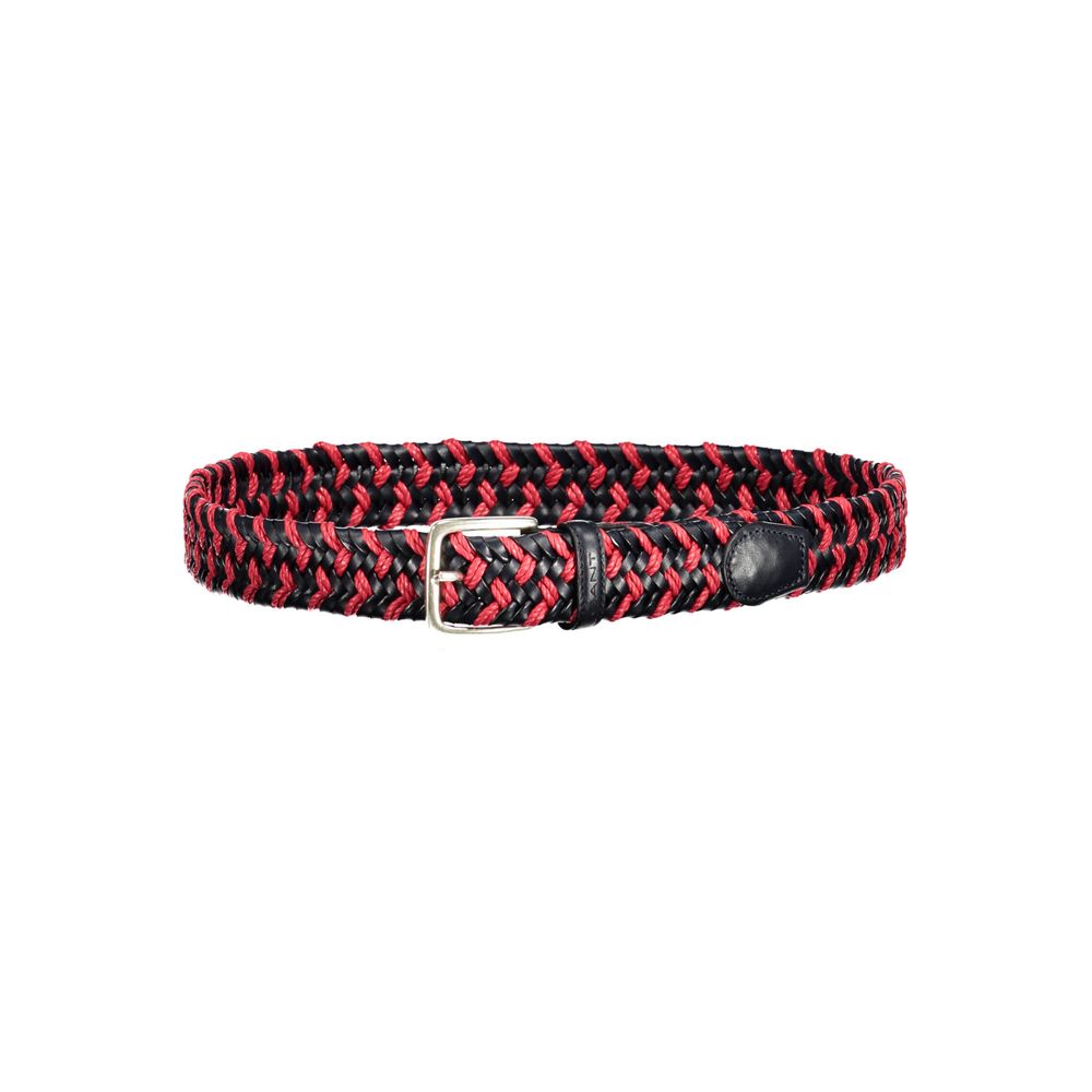 Belt by Gant for men in leather & cotton red features an artisanal silhouette, showcasing the artisanal craftsmanship of the Leather & Cotton Belt collection for a artisanal finish.