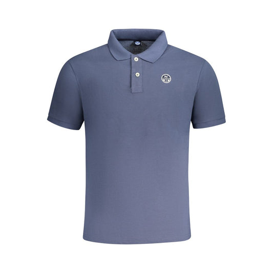 Polo Shirt by North Sails for men in cotton blue presents a sleek silhouette, featuring a refined and short-sleeve for a sleek finish.