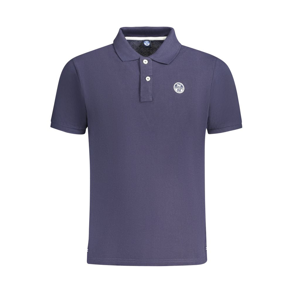 Polo Shirt by North Sails for men in cotton blue presents a sleek silhouette, featuring a refined and short-sleeve for a sleek finish.