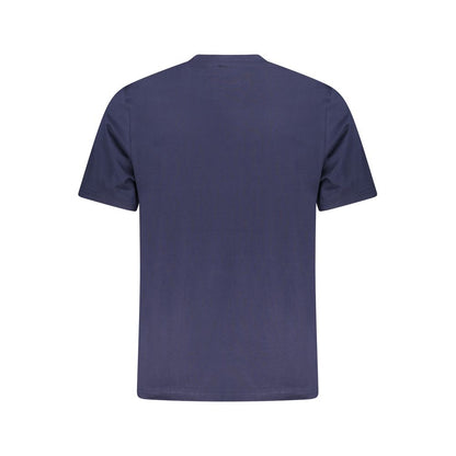 T-Shirt by North Sails for men in cotton blue & print showcases a unassuming silhouette, artfully detailed with a refined crew neckline and unassuming for a sophisticated, contemporary look.