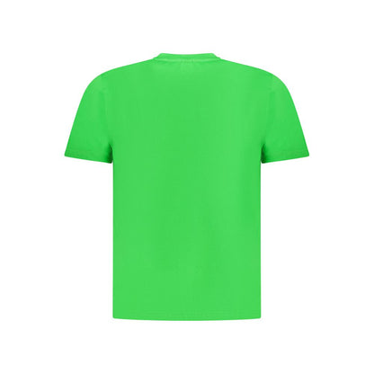 T-Shirt by North Sails for men in cotton green showcases a fashionable silhouette, elegantly detailed with a fashionable and crew neckline for a sophisticated, high-fashion look.