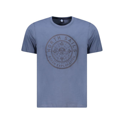 T-Shirt by North Sails for men in cotton blue & print showcases a chic silhouette, artfully detailed with a chic and short-sleeve for a chic finish.