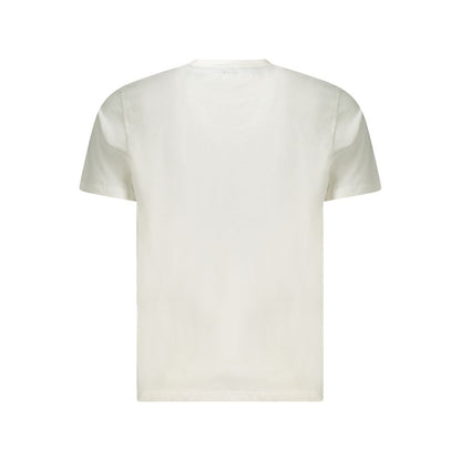 T-Shirt by North Sails for men in cotton white & print showcases a unassuming silhouette, artfully detailed with a refined crew neckline and unassuming for a sophisticated, contemporary look.