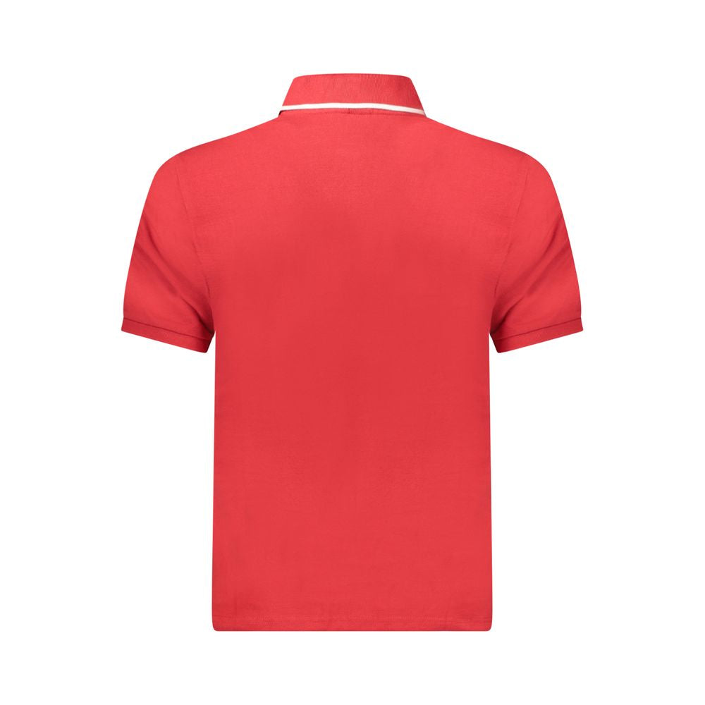 Polo Shirt by North Sails for men in cotton red presents a crisp silhouette, artfully detailed with a crisp and crisp .
